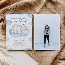 Search for little peanut on the way invitations Watercolor