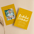 Search for gold confetti graduation invitations Modern