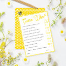 Search for baby shower guess who games Yellow