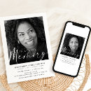 Search for modern funeral invitations In loving memory