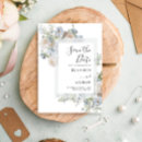 Search for elegant floral save the dates Dusty blue