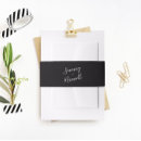 Search for black wedding invitation belly bands Timeless