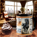 Search for horse equestrian mugs Watercolor