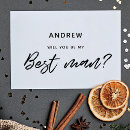 Search for will you be my bestman invitations Minimalist