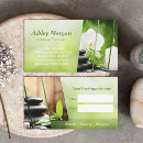 Search for massage therapy appointment cards Nature