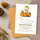 Search for pumpkin baby boy shower invitations Boho