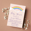 Search for rainbow clouds invitations Elegant