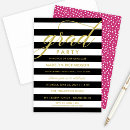 Search for pink black gold graduation invitations Grad party