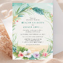 Search for tropical foliage wedding invitations Watercolor