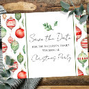 Search for christmas party save the date postcards Watercolor