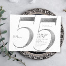 Search for surprise 55th birthday invitations Elegant