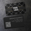 Search for charcoal business cards Qr code