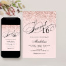 Search for confetti sweet 16 invitations Glitter
