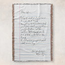Search for handwritten letters blankets For her
