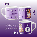 Search for purple and white mugs For kids