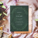 Search for laurel wedding invitations Greenery