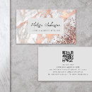 Search for rose gold foil business cards Qr code