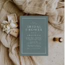 Search for sophisticated bridal shower invitations Greenery