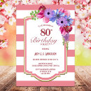 Search for floral stripes invitations Gold