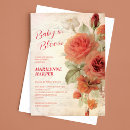 Search for romantic baby shower invitations Flowers