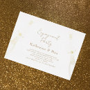 Search for foil engagement party invitations Gold
