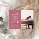Search for magenta save the dates Minimalist