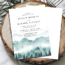 Search for watercolor mountain invitations Country