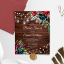 Search for blue red bridal shower invitations Budget