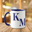 Search for blue monogrammed mugs Basic