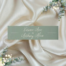 Search for floral wedding invitation belly bands Minimalist