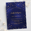 Search for for him 50th birthday invitations Navy blue