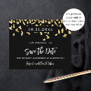 Search for confetti save the dates Black