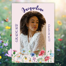 Search for wildflower graduation invitations Simple