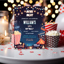 Search for boys movie night birthday invitations Under the stars