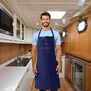 Search for navy blue and gold aprons For him