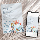 Search for watercolor baby shower invitations Under the sea