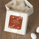 Search for rustic floral wedding stickers Simple