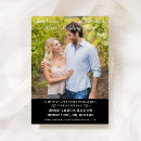Search for our story wedding invitations Black and white