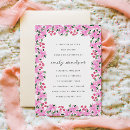 Search for fuchsia baby shower invitations Watercolor
