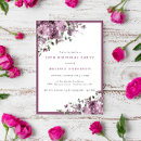 Search for purple 80th birthday invitations Chic