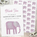 Search for elephant thank you cards Pink