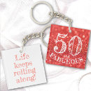 Search for 50th square key rings Girly