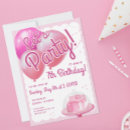 Search for doll birthday invitations Glam