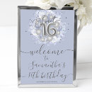 Search for silver sweet 16 party decor 16th birthday