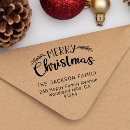 Search for return address christmas rubber stamps Festive