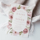 Search for dusty rose and sage wedding invitations Watercolor