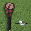 Search for red and black plaid golf head covers Pattern