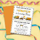 Search for construction 3rd birthday invitations Stop the traffic
