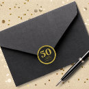 Search for classy birthday party stickers Black and gold