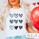 Search for heart doodle tshirts For her